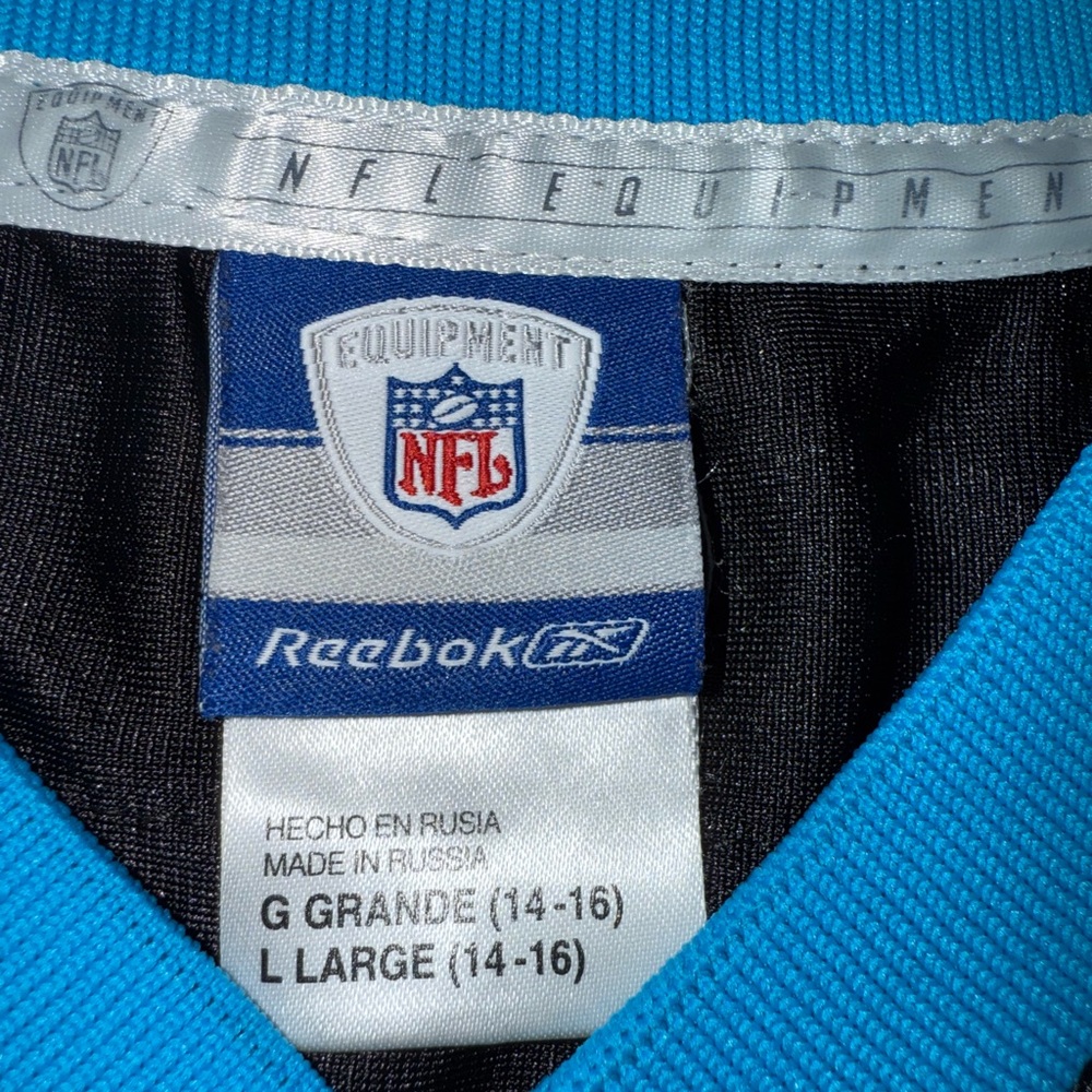 Reebok Blue and Black NFL Jersey - Picture 5 of 10
